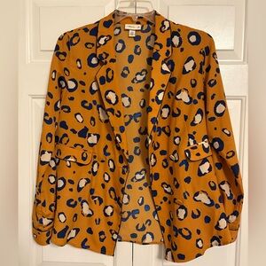 3.1 Phillip Lim Orange and Blue Patterned Blazer